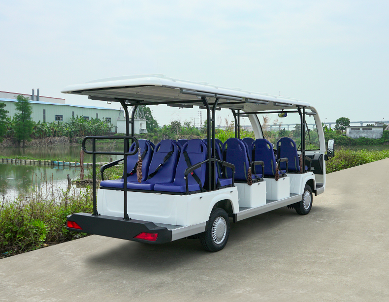 14座公交車座椅電動觀光車高爾夫球車酒店景區樓盤物業度假村接待車看房車四輪電瓶車8座11座14座觀光車(圖4)